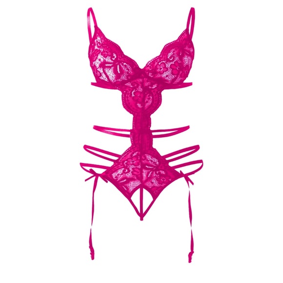 Intimates Sleepwear Womens Lingerie Nip Size X Hot Pink Lace
